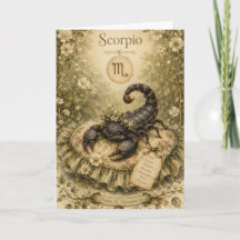 Essência floral vintage zodiaco- Escorpião