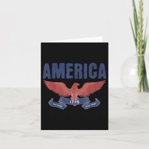 Cartão Est 1776 Patriótico Bandeira Americana Americana 4