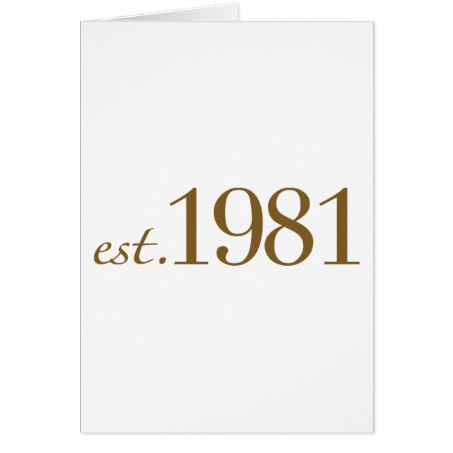 Cartão Est 1981 (ano do nascimento) (Frente)