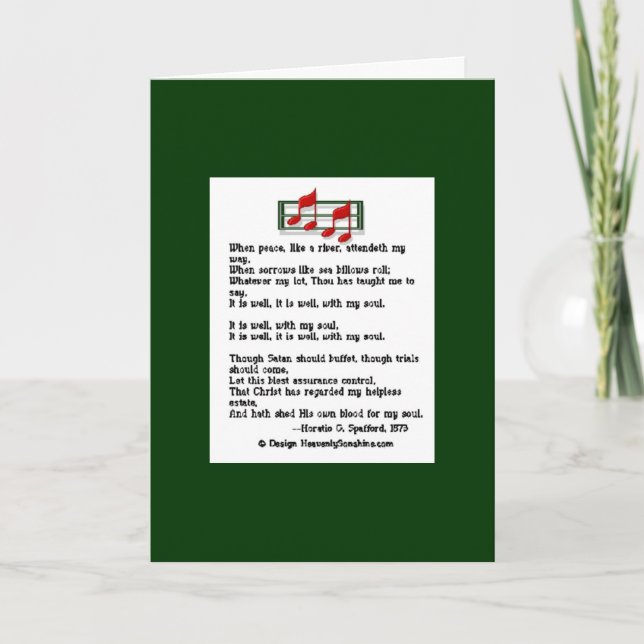 Cartão Está Bem Com A Minha Alma (Frente)