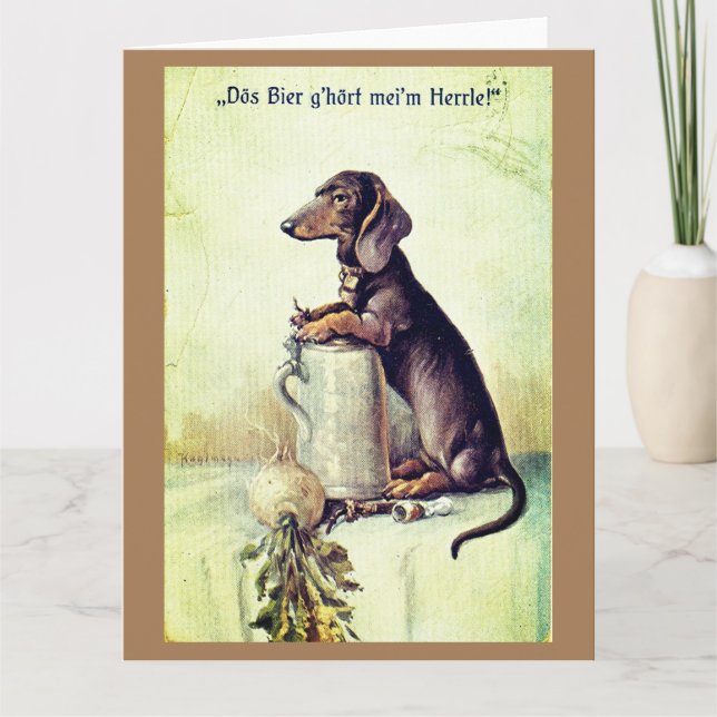 Cartão Esta cerveja pertence ao meu mestre! (Frente)