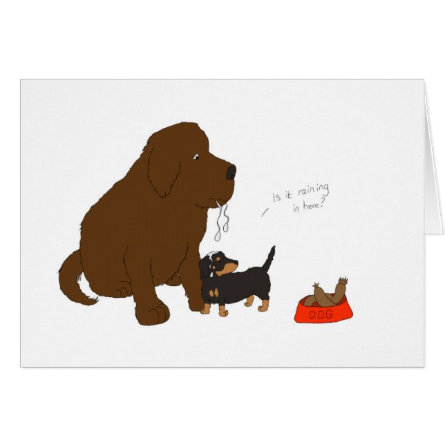 Cartão Está chovendo dentro aqui? (Frente Horizontal)