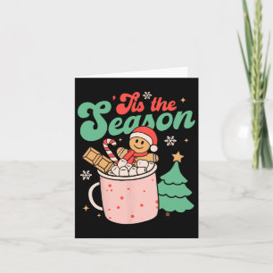 Cartão Esta É A Época Natal Gingerpão De Cacau Quente