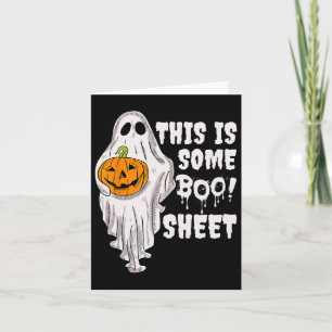 Cartão Esta É A Folha De Boo Ghost Retro Halloween Costum