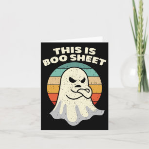 Cartão Esta É A Folha De Boo Ghost Retro Halloween Costum