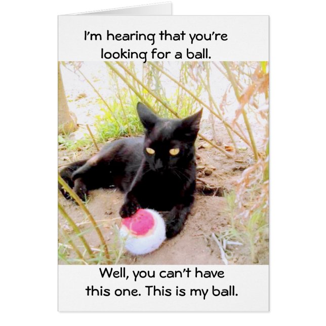 Cartão Esta É A Minha Bola (Frente)