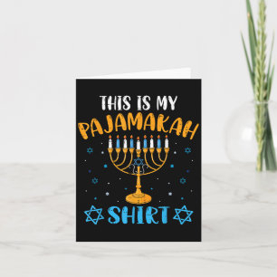 Cartão Esta É A Minha Camisa De Pijakah Hanukkah Pajama M
