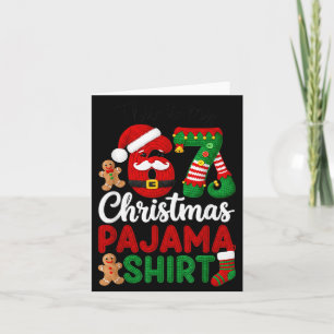 Cartão Esta é a minha camisola de Natal Natal 67 Família