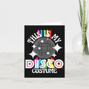 Cartão Esta é a minha fantasia da Disco - Festa Funky dos
