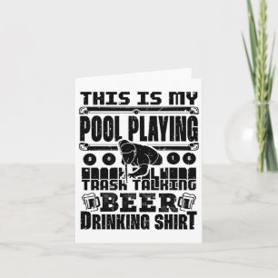 Cartão Esta É A Minha Piscina Jogando Lixo Falando Beer B