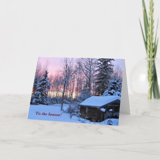 Cartão "Esta é a temporada acima do festival norte do inv (Frente)