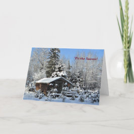 Cartão "Esta é a temporada acima do festival norte do inv