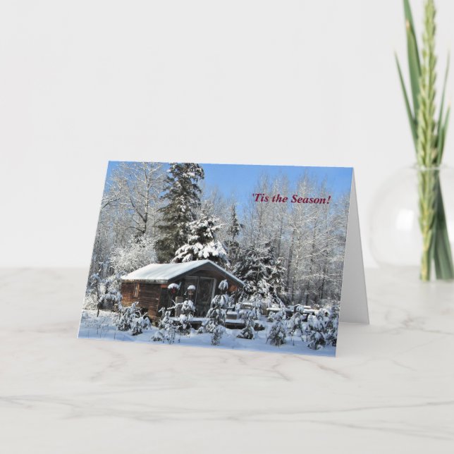 Cartão "Esta é a temporada acima do festival norte do inv (Frente)