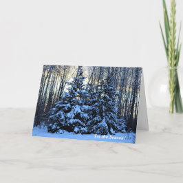 Cartão "Esta é a temporada acima do festival norte do inv