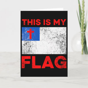 Cartão Esta É Minha Bandeira - Cruz de Jesus Cristão Prem