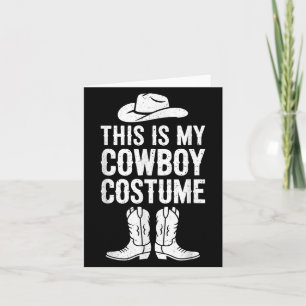 Cartão Esta é Minha Camisa de Fantasia de Cowboy Ocidenta