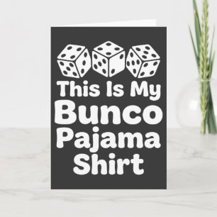Cartão Esta é Minha Camisa de Malha de Bunco Presente eng