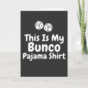 Cartão Esta é Minha Camisa de Malha de Bunco Presente eng