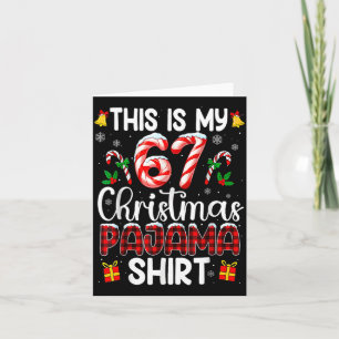 Cartão Esta É Minha Camisa De Natal 67 Funny 67 Meme