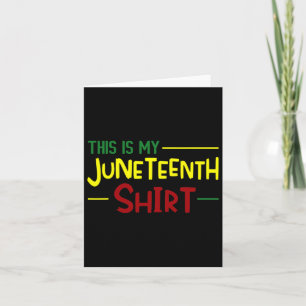 Cartão Esta É Minha Camisa do Dia da Independência Junete