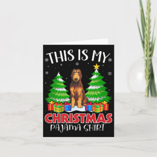 Cartão Esta É Minha Camisola De Natal Irish Wolfhound Cão