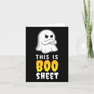Cartão Esta É Uma Camiseta De Boo Sheet T Divertida Festa