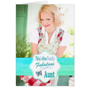 Cartão Esta É Uma Tia Azul Fabulosa