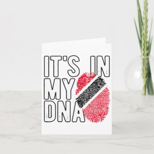 Cartão Está em Meu Dna Trinidad e Togo Sinalizador Orgulh
