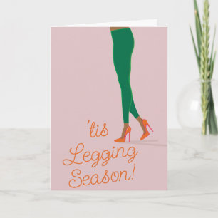 Cartão 'Esta Legging Season Holiday Card