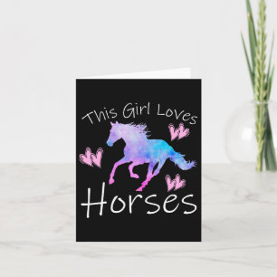 Cartão Esta Menina Adora Cavalos Cavalos Equestres