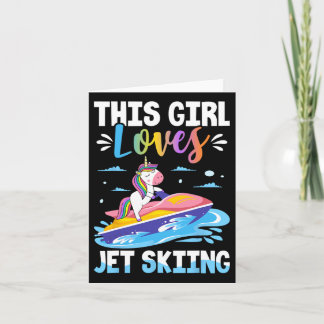 Cartão Esta Menina Adora Jet Esquiando Jato Esqui Garota