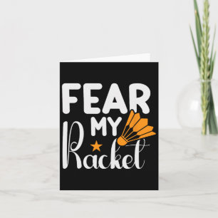 Cartão Está no meu Dna Dminton Shuttle Racket Dminton Pla