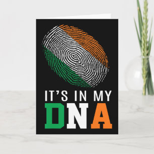 Cartão Está No Meu Dna Irlanda Bandeira Irlandesa Present