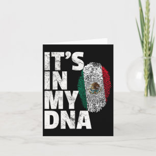 Cartão Está no meu Dna Mexicano Bandeira Cinco de Mayo G