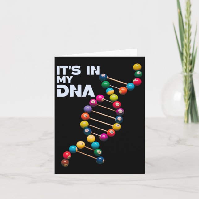 Cartão Está no meu jogador de Piscina Billiard, Festa de  (Frente)