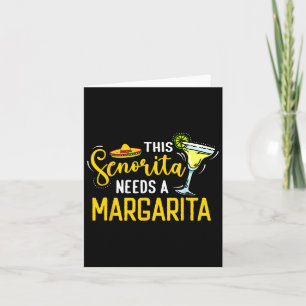 Cartão Esta Senhorita Precisa de uma Margarita México Fes