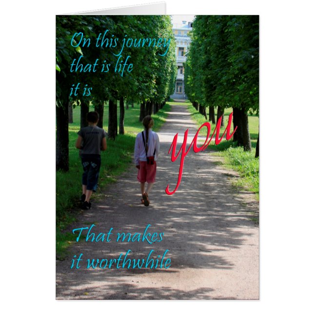 Cartão Esta Viagem que é a Vida (Frente)