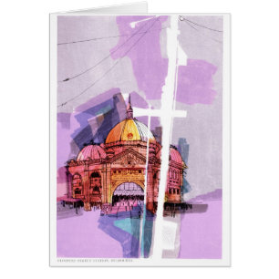 Cartão Estação da rua do Flinders, Melbourne