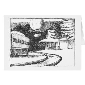 Cartão Estação de caminhos-de-ferro