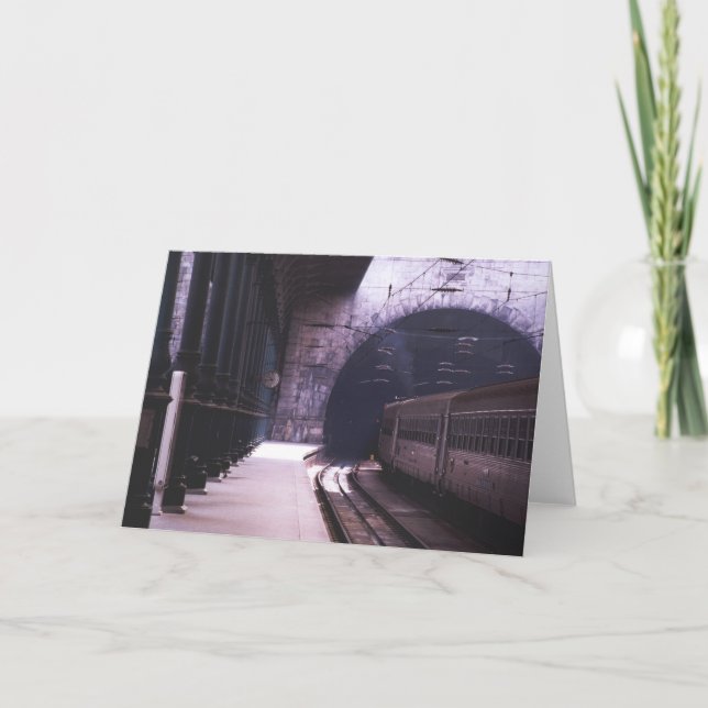 Cartão Estação de caminhos-de-ferro de Porto, Portugal (Frente)