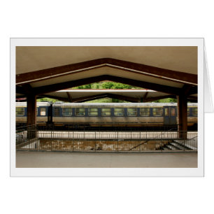 Cartão Estação de caminhos-de-ferro principal, Sarajevo.