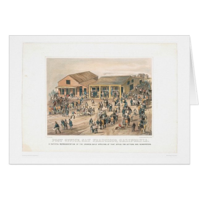 Cartão Estação de correios em San Francisco (1361A) (Frente Horizontal)