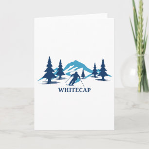 Cartão Estação de esqui Whitecap Wisconsin Esqui Esquiado
