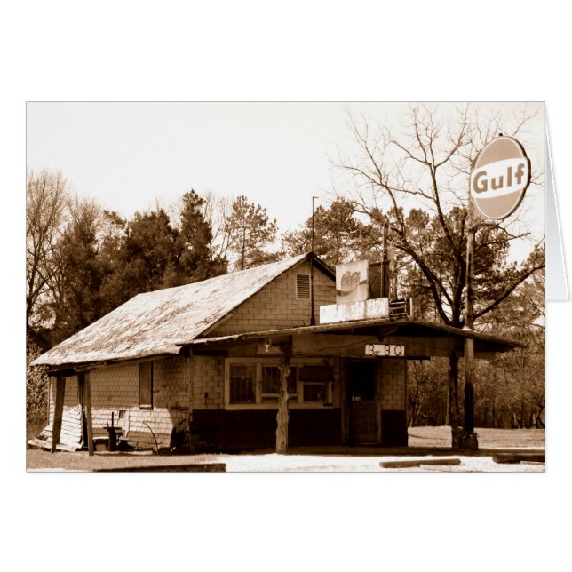 Cartão Estação de gás (Frente Horizontal)