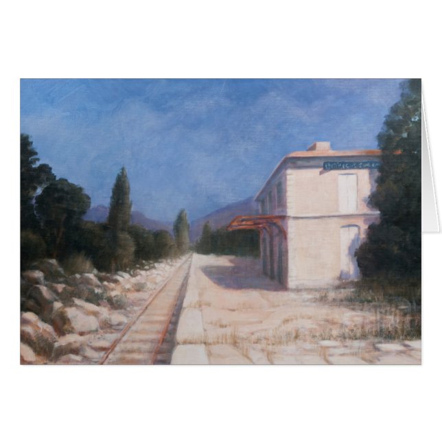 Cartão Estação de trilho Châteauneuf 2012 (Frente Horizontal)