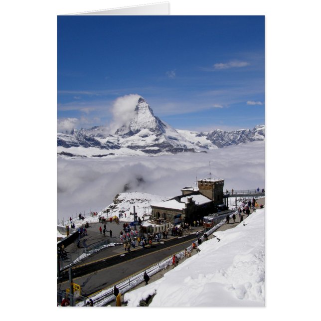 Cartão Estação Gornergrat na Suiça (Frente)