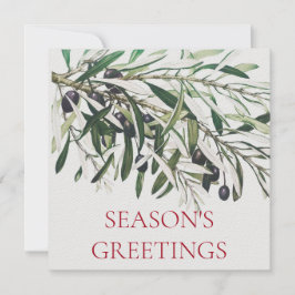 CARTÃO ESTAÇÃO "OLIVE BRANCH" DE NATAL PLANO