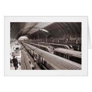 Cartão Estação Paddington, Londres.