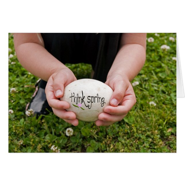 Cartão Estação primavera (Frente Horizontal)