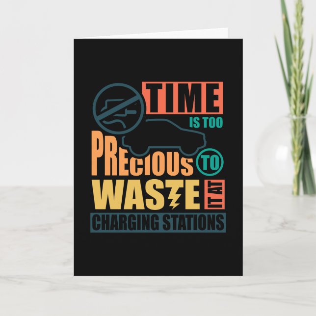 Cartão Estações de Carregamento de Automóveis Anti-Elétri (Frente)